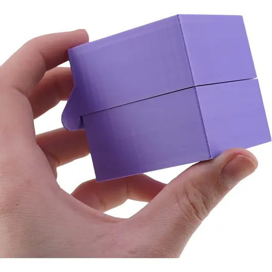 Cutie pentru cadou / depozitare tip cufar, 5cm - mov, imagine 3