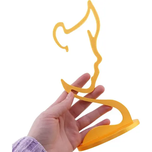 Decoratiune portret feminin, aurie - 20cm, imagine 2