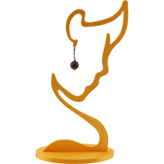 Decoratiune portret feminin, aurie - 20cm