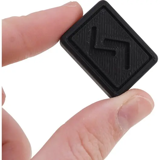 Set 25 rune gravate dreptunghiulare, negru, imagine 2