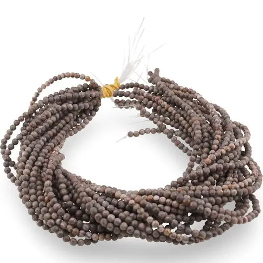 Sirag Jasp fosilic sfere 4mm, 37-38cm