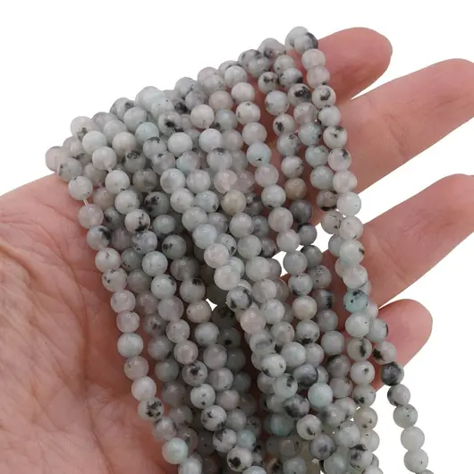 Sirag Jasp Kiwi sfere 4mm, 37-38cm, imagine 3