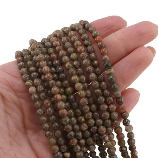 Sirag Riolit sfere 4mm, 39-40cm, imagine 3