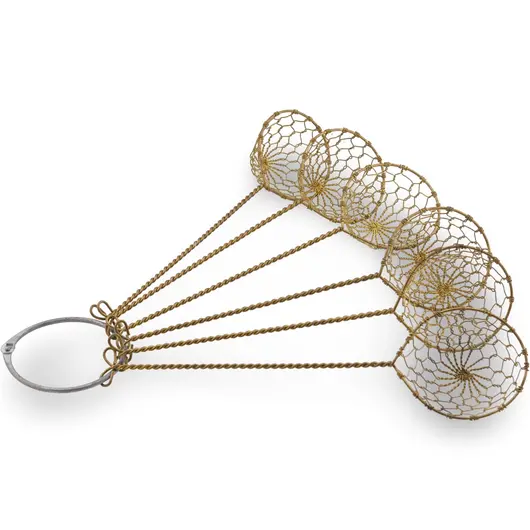 Paleta vintage din alama, model impletit - 21cm, imagine 2