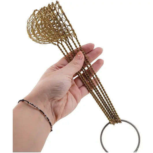 Paleta vintage din alama, model impletit - 21cm, imagine 4