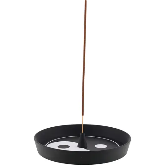 Suport aromaterapie pentru ardere cu model Yin Yang, 15cm, imagine 2