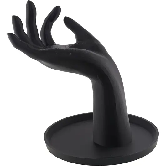 Suport bijuterii cu o mana, negru - 18cm