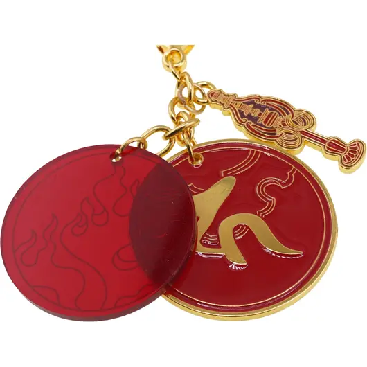 Amuleta breloc feng shui din metal Bila de foc Ksitigarbha pentru protectie impotriva pericolelor, 2026, imagine 2