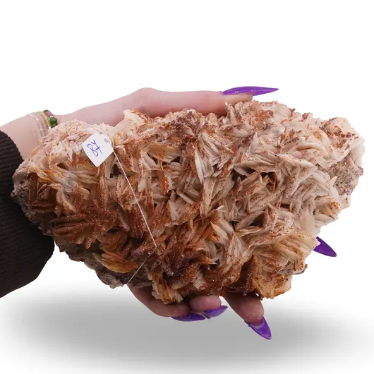 Barita cu vanadinit cristal unicat, B7, imagine 3