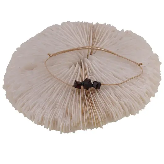 Bratara Therapy Chihlimbar coniac cu trei merkaba 6-8mm, imagine 2