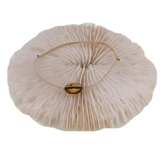 Bratara Therapy Chihlimbar lamaie, oval fatetat 13mm, imagine 2