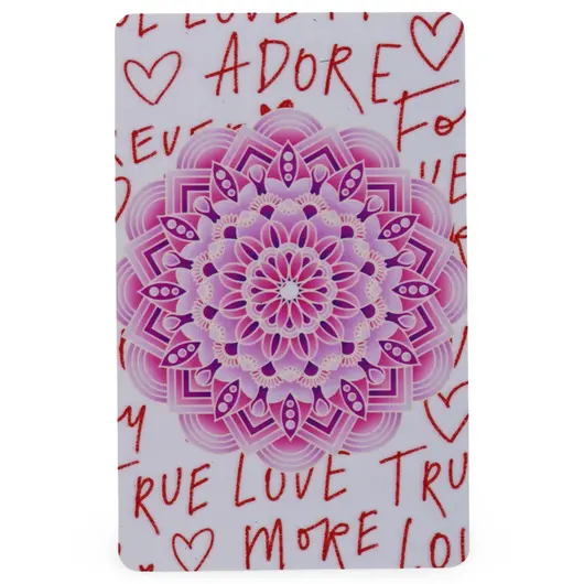 Card amuleta Mandala Iubirii pentru dragoste adevarata