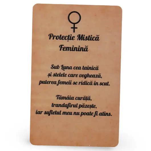 Card amuleta Protectie Mistica Feminina, imagine 2