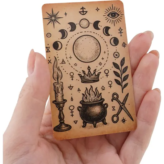 Card amuleta Puterea Ritualica a Lunii asupra vietii, imagine 3