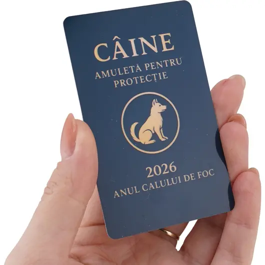 Card Feng Shui zodia Caine, amuleta pentru protectie in anul Calului de Foc, 2026, imagine 3