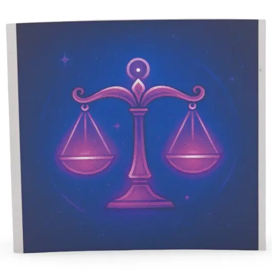 Abtibild sticker cu zodia BALANTA, 51mm