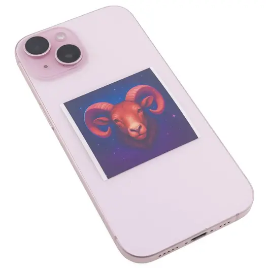 Abtibild sticker cu zodia BERBEC, 51mm, imagine 2