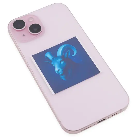 Abtibild sticker cu zodia CAPRICORN, 51mm, imagine 2