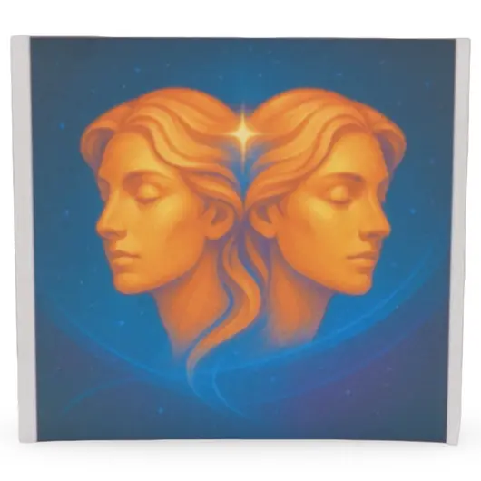 Abtibild sticker cu zodia GEMENI, 51mm