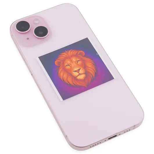 Abtibild sticker cu zodia LEU, 51mm, imagine 2