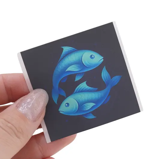 Abtibild sticker cu zodia PESTI, 51mm, imagine 3