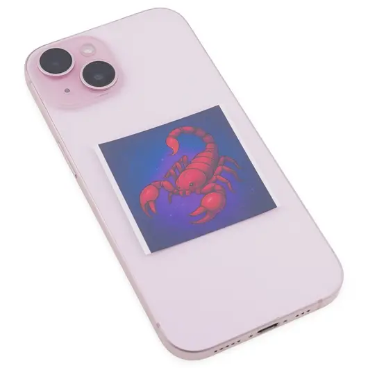 Abtibild sticker cu zodia SCORPION, 51mm, imagine 2