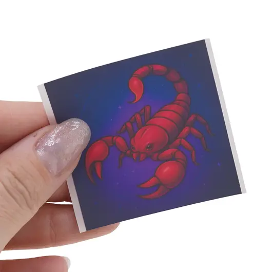 Abtibild sticker cu zodia SCORPION, 51mm, imagine 3