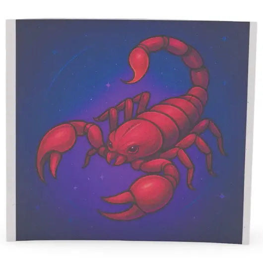 Abtibild sticker cu zodia SCORPION, 51mm