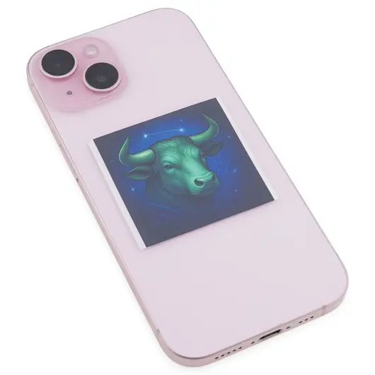 Abtibild sticker cu zodia TAUR, 51mm, imagine 2