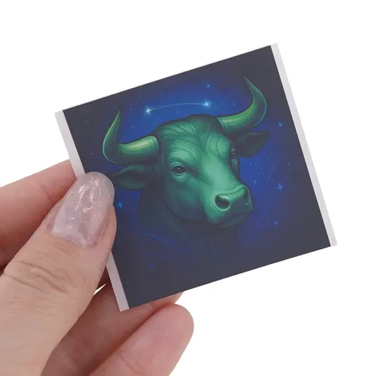 Abtibild sticker cu zodia TAUR, 51mm, imagine 3