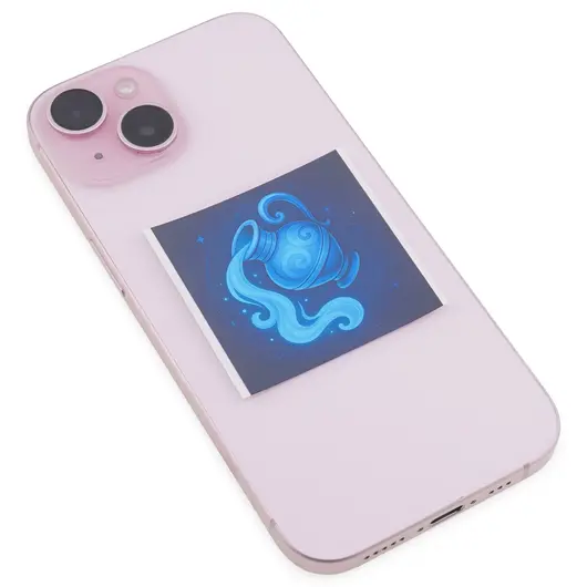 Abtibild sticker cu zodia VARSATOR, 51mm, imagine 2