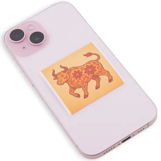 Abtibild sticker Feng Shui cu zodia Bivol pentru crestere si evolutie personala, imagine 2