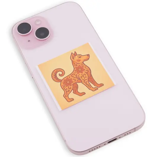 Abtibild sticker Feng Shui cu zodia Caine pentru crestere si evolutie personala, imagine 2