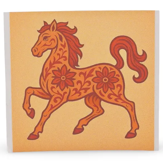 Abtibild sticker Feng Shui cu zodia Cal pentru crestere si evolutie personala