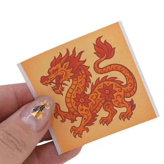Abtibild sticker Feng Shui cu zodia Dragon pentru crestere si evolutie personala, imagine 3
