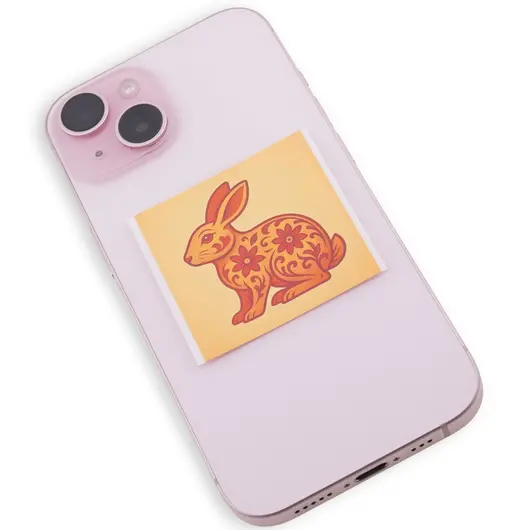 Abtibild sticker Feng Shui cu zodia Iepure pentru crestere si evolutie personala, imagine 2