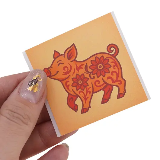 Abtibild sticker Feng Shui cu zodia Mistret pentru crestere si evolutie personala, imagine 3