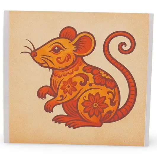 Abtibild sticker Feng Shui cu zodia Sobolan pentru crestere si evolutie personala