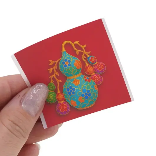 Abtibild sticker Feng Shui WU LOU pentru sanatate si longevitate, imagine 3