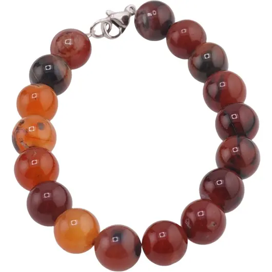 Bratara Agat carneolizat sfere 10mm