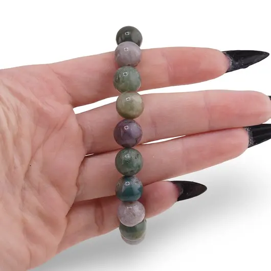 Bratara Agat indian sfere 10mm, imagine 3