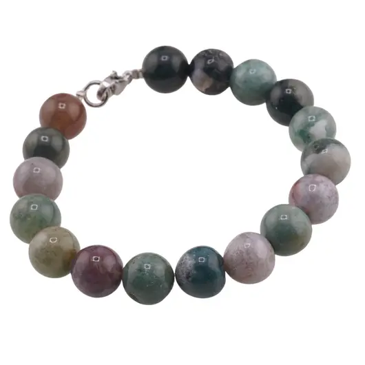 Bratara Agat indian sfere 10mm