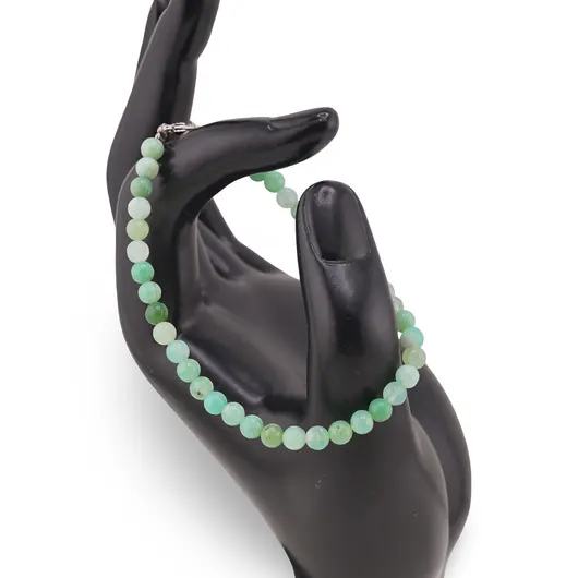 Bratara Crisopraz sfere 4mm, imagine 2