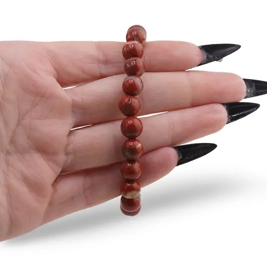 Bratara Jasp rosu sfere 8mm, imagine 3