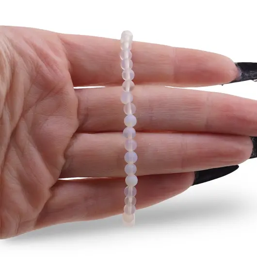 Bratara Opalit mat sfere 4mm, imagine 3