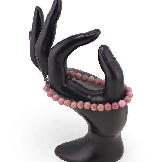 Bratara Rodonit roz sfere 6mm, imagine 2