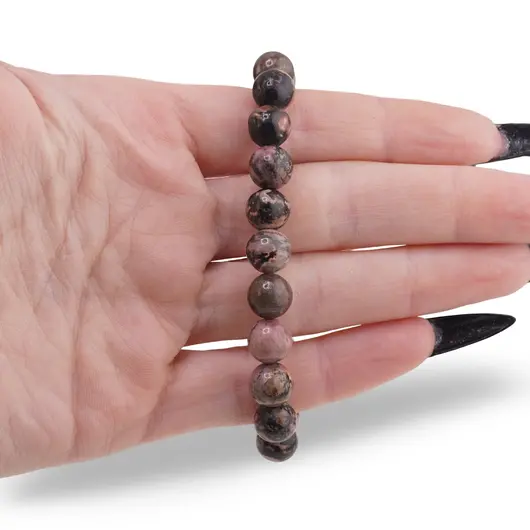 Bratara Rodonit sfere 8mm, imagine 3