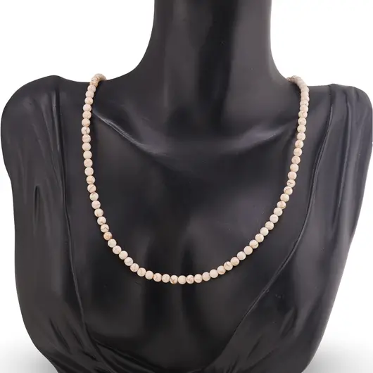 Colier Magnezit sfere 4mm, imagine 2