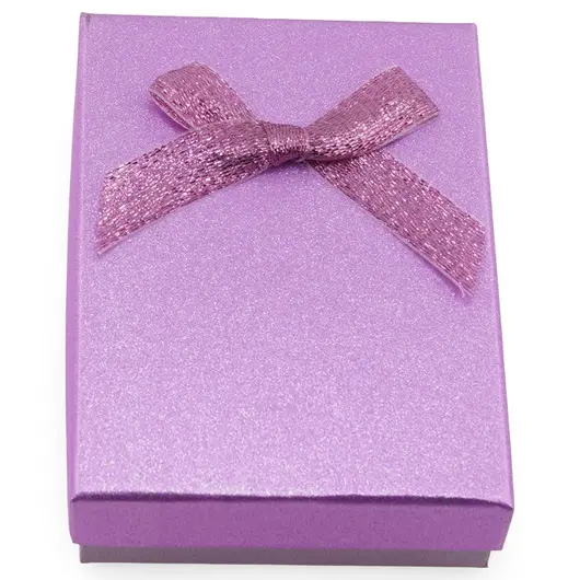 Cutie pentru cadou dreptunghiulara mov, 9x7cm