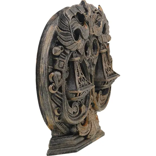 Decoratiune gravata zodia Balanta cu accente aurii, 13cm, imagine 2